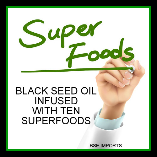 The Blessed Seed Nigella Sativa Infused Black Seed Oil with 10 Super
