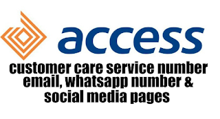 Access Bank Customer Care Number, Whatsapp Number, Facebook And Twitter Pages