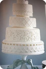 Martha Stewart Eyelet Wedding Cake
