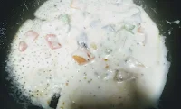 Cooking exotic vegetables with white sauce for white sauce vegetable pasta recipe
