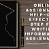 Online Assignment Help - One Effective Step For Writing Informative Assignment