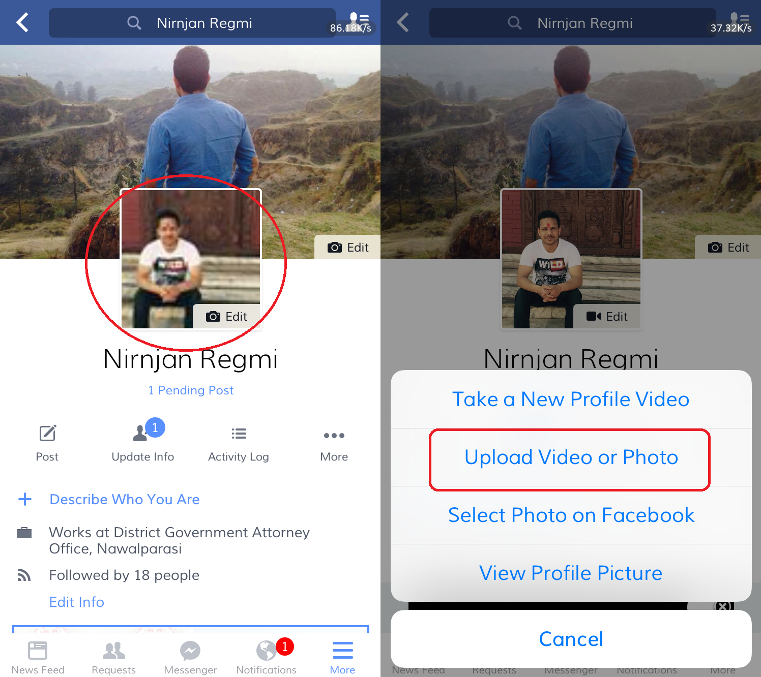 How To Add Temporary Profile Picture In Facebook You can add