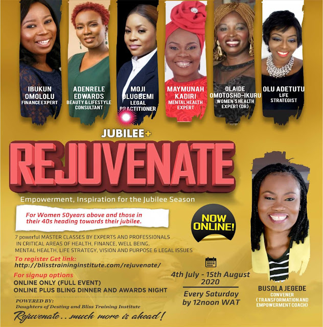 JUBILEE PLUS REJUVENATE CONFERENCE RELAUNCHED Kemimobuseblog