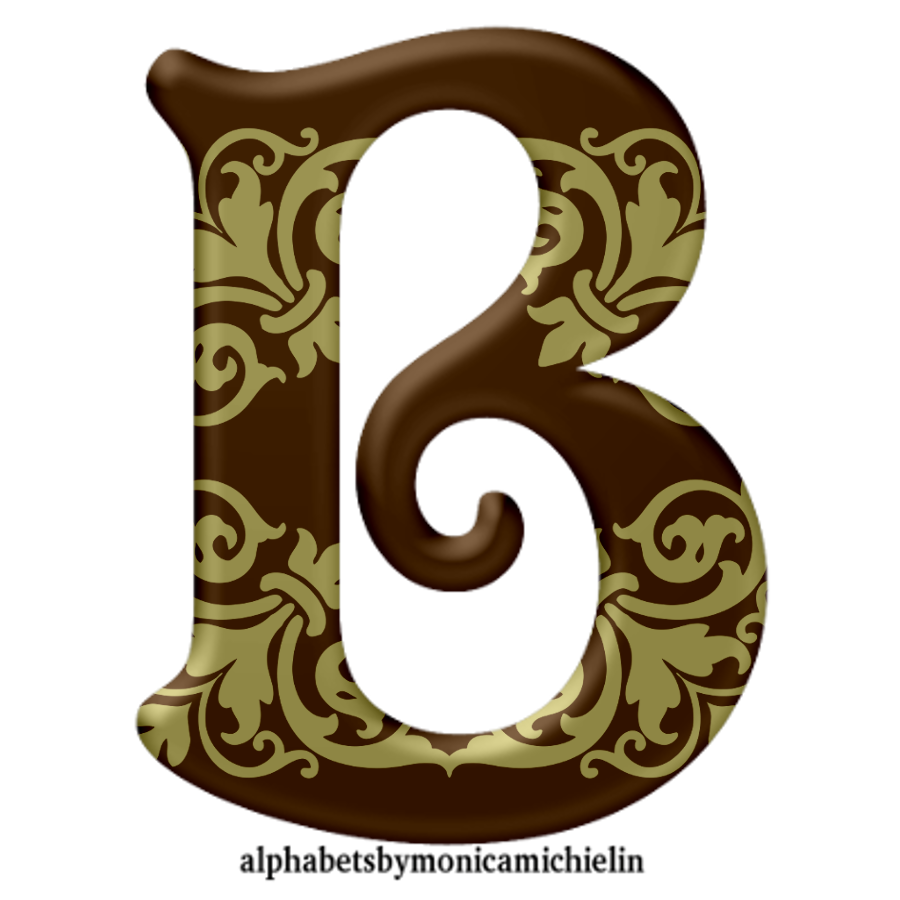M. Michielin Alphabets: BROWN AND BEGE DAMASK TEXTURE ALPHABET, ICONS ...