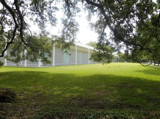 Red Crape Myrtle: Rothko Chapel / Menil Collection