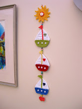 "Sail Away" crochet decoration