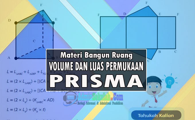 Rumus Volume dan Luas Prisma Lengkap Soal Latihan Kurikulum 2013 ...