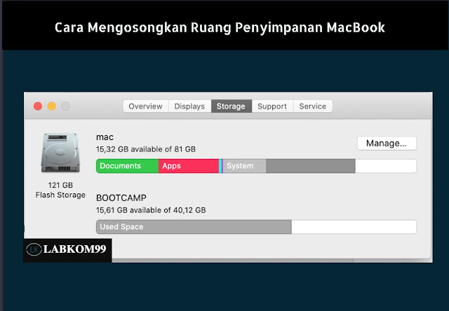 Cara Mengosongkan Ruang Penyimpanan MacBook