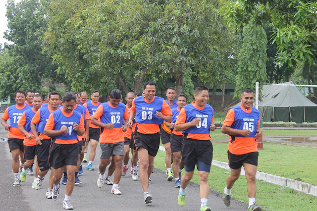 Ukur Kemampuan Prajurit, Kodim Sragen Tes Kesegaran jasmani