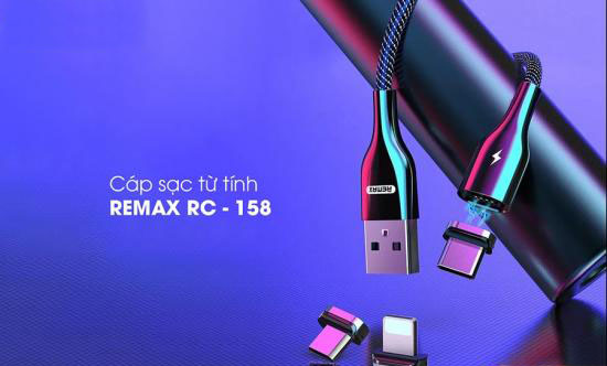 Cáp sạc từ tính Lightning Remax RC-158i loại 1 mét