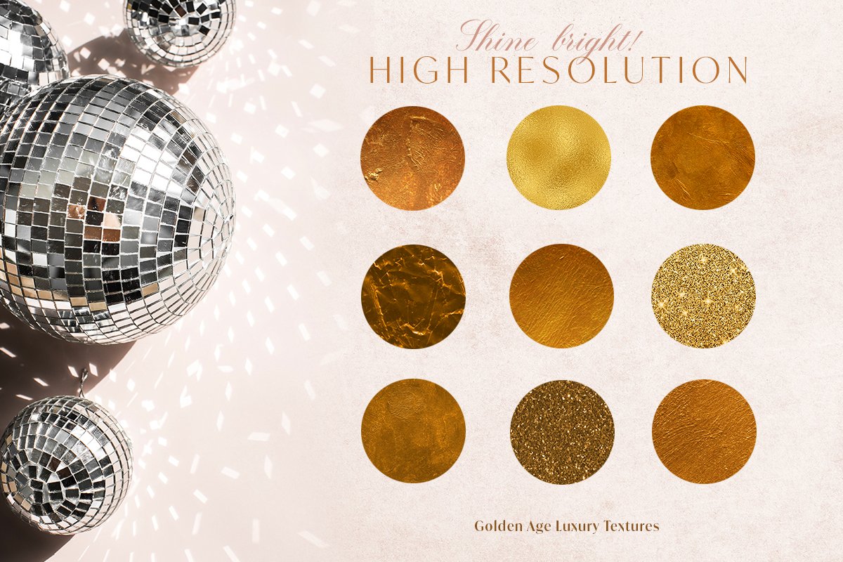 25 Golden Age Luxury Textures (JPG) - Ngcloudy.com