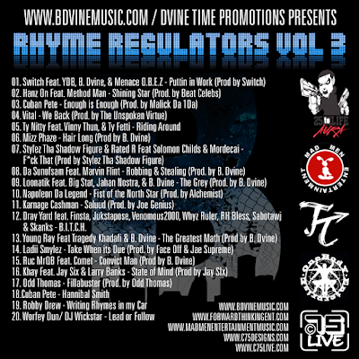 http://www.datpiff.com/DVINE-TIME-PROMOTIONS-Rhyme-Regulators-Vol-3-mixtape.797146.html