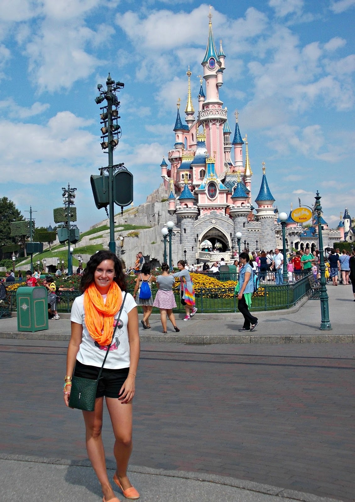 Two umbrellas in the rain Disneyland Paris, day 1