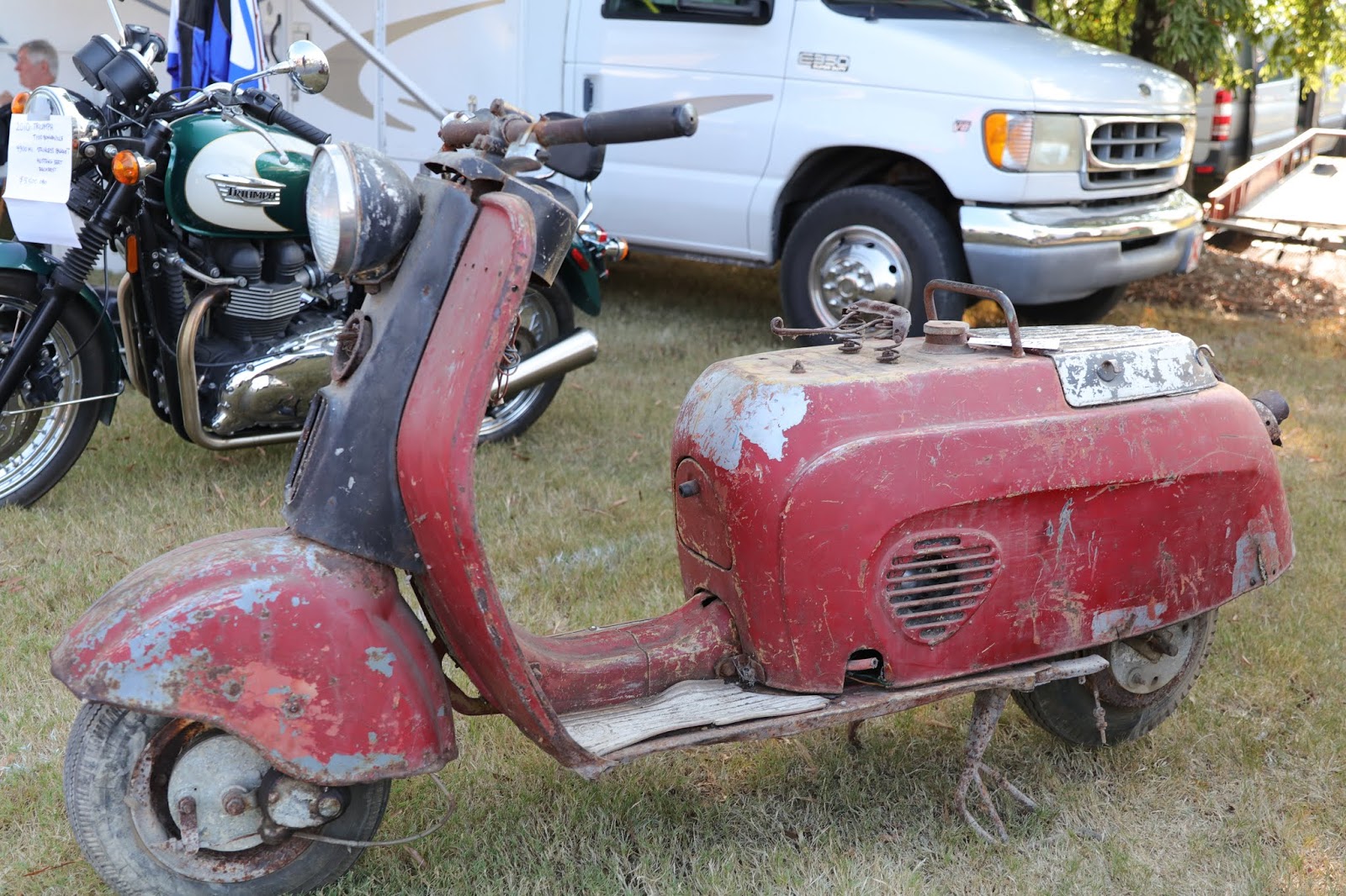 OldMotoDude Roached out Montgomery Wards scooter for sale for 300 at