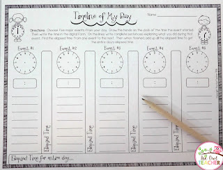 Teach your students about elapsed time by having them create a timeline of their day with this engaging freebie!