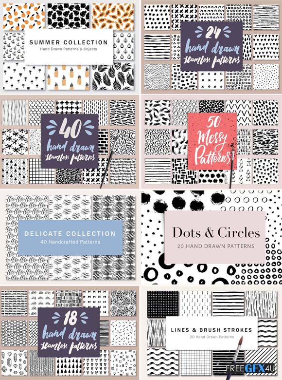 Ultimate Hand Drawn Patterns Bundle