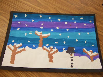 5th Grade Wit and Whimsy: Winter Landscape Art!
