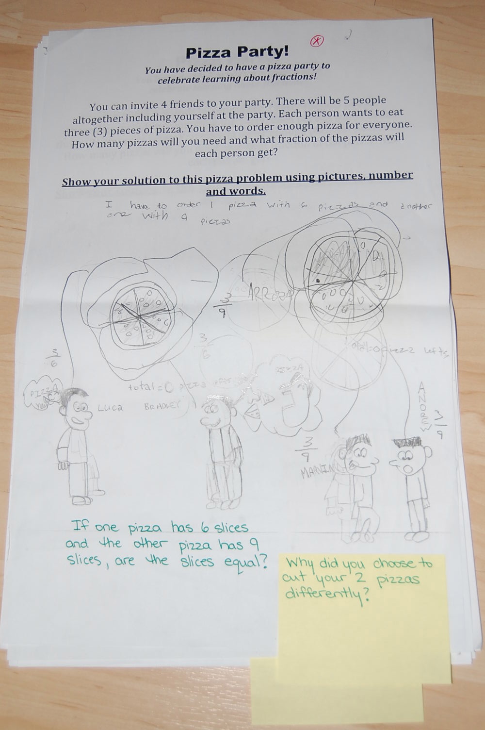 Thinking of Teaching: Fractions Part 2- Problem Solving and Math Talk