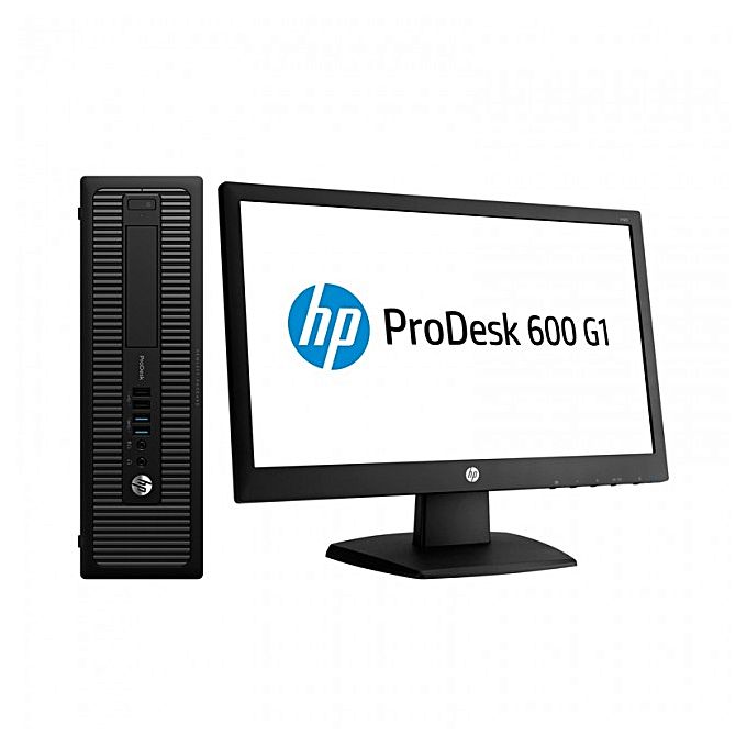 Hp Prodesk 600 G1 Desktop Computer 20 Monitor Intel Core I5 I5