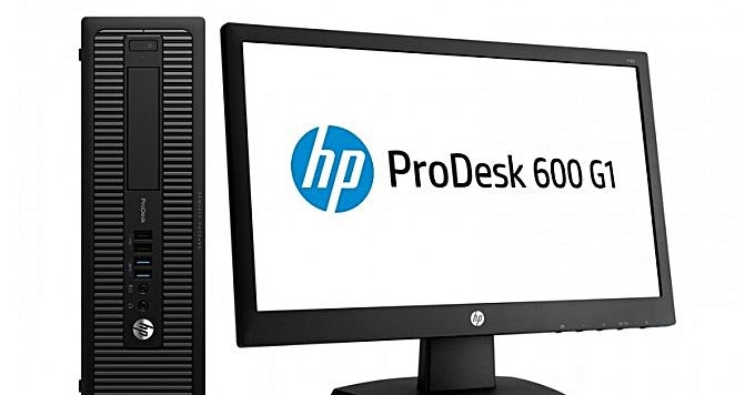 Hp Prodesk 600 G1 Desktop Computer 20 Monitor Intel Core I5 I5