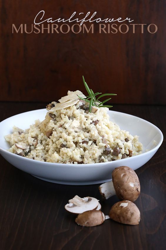CAULIFLOWER RISOTTO WITH MUSHROOMS The Best Recipes