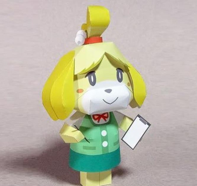 PAPERMAU Animal Crossing New Leaf Isabelle Paper Toy by Ten Pepakura