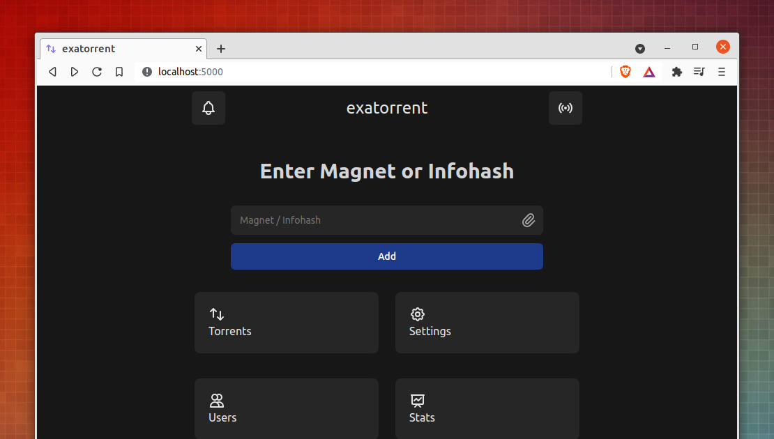 exatorrent Is A Self-Hostable BitTorrent Client Featuring A Responsive Web Streamable - Linux Uprising Blog