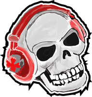 Skeleton-Skull: Skulls with Headphones