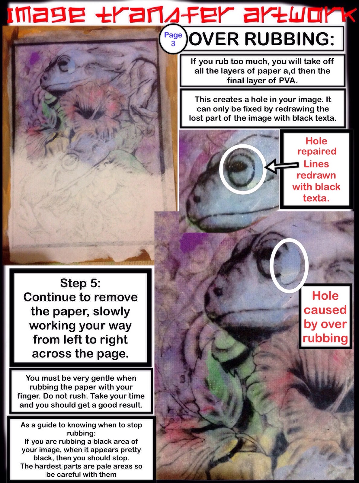 PVA Glue Transfer Artwork 1