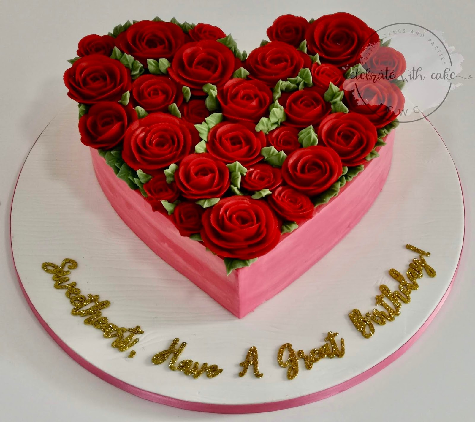 Celebrate with Cake!: Buttercream Roses Heart Shape Cake celebrate-with-cake-buttercream-roses-heart-shape-cake