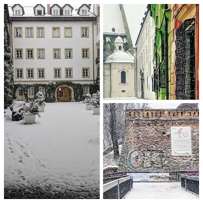 Is Bratislava worth visiting in winter: snow covered buildings