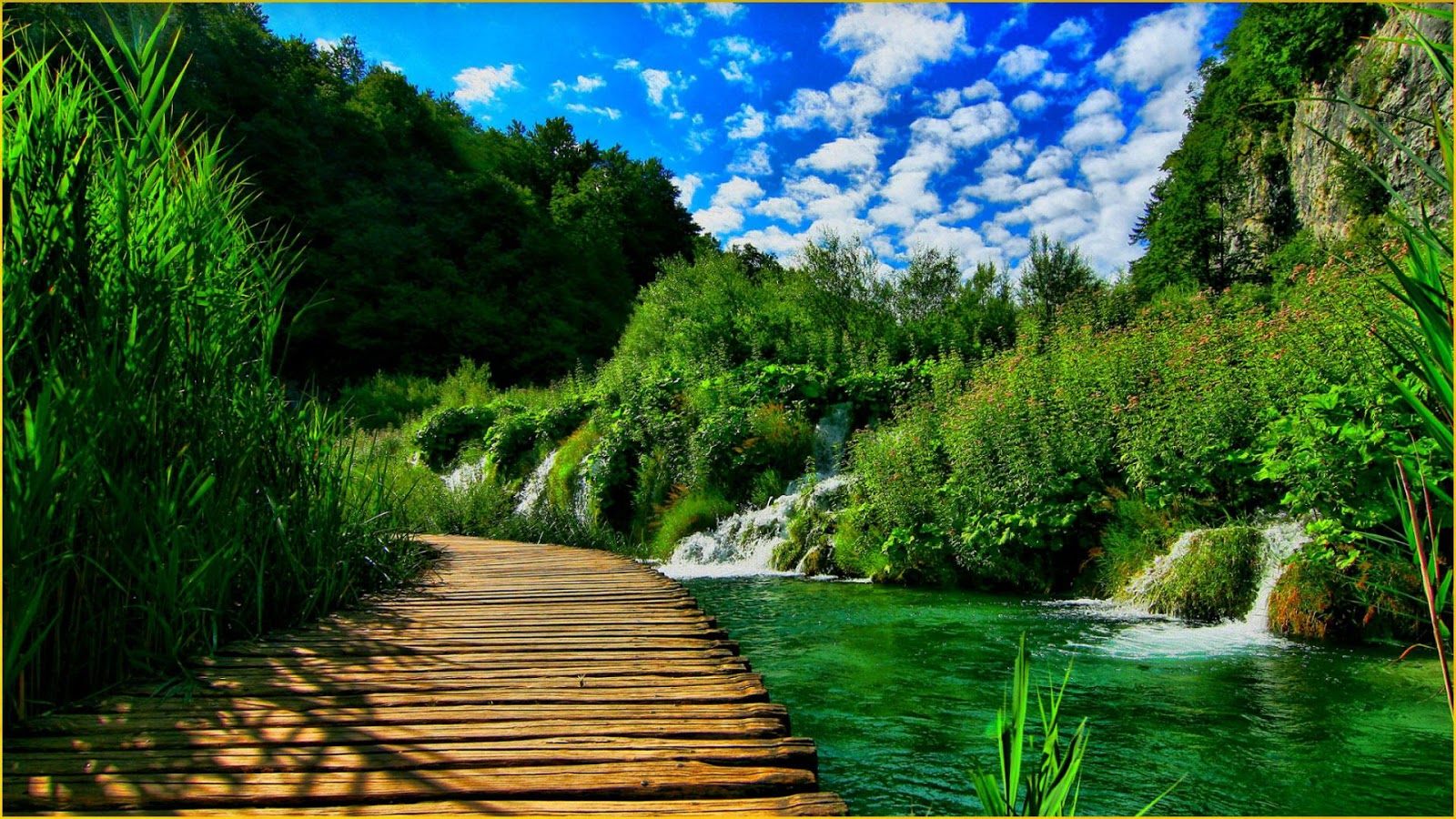 Green Hill Nature 3d Hd Nature Wallpapers For Mobile