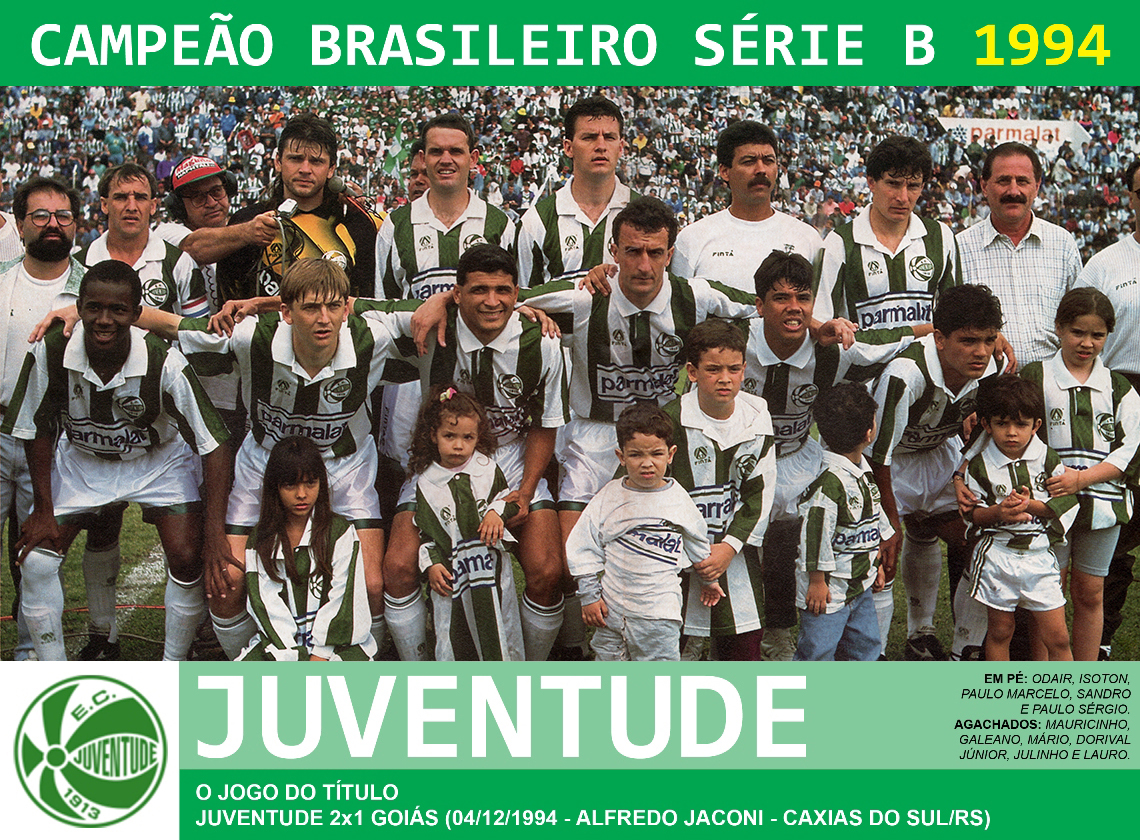 Edição dos Campeões: Juventude Campeão Brasileiro Série B 1994