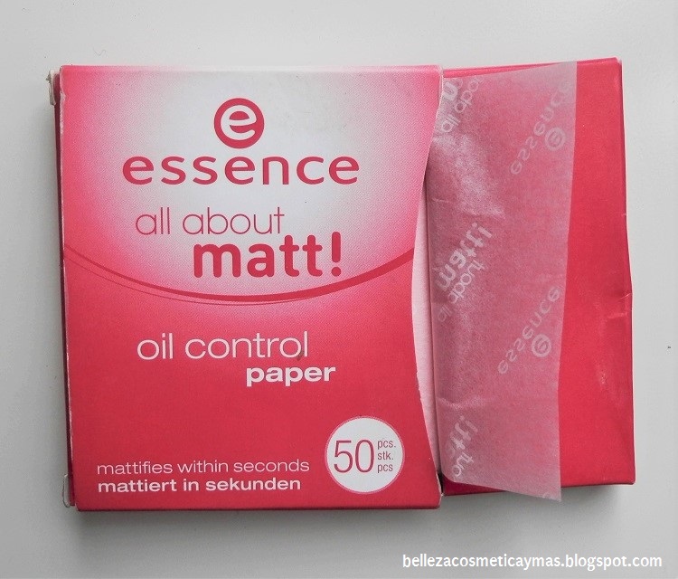 Papeles matificantes All About Matt de Essence opinión