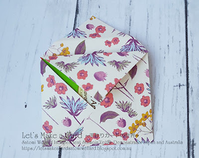 Origami Tea Bag folder with Time for Tea  Satomi Wellard-Independent Stampin’Up! Demonstrator in Japan and Australia, #su, #stampinup, #cardmaking, #papercrafting, #rubberstamping, #stampinuponlineorder, #craftonlinestore, #papercrafting  #timefortea #origami #スタンピン　#スタンピンアップ　#スタンピンアップ公認デモンストレーター　#ウェラード里美　#手作りカード　#スタンプ　#カードメーキング　#ペーパークラフト　#スクラップブッキング　#ハンドメイド　#オンラインクラス　#スタンピンアップオンラインオーダー　#スタンピンアップオンラインショップ  #動画　#フェイスブックライブワークショップ #タイムフォーティー　#折り紙