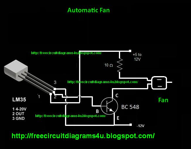 FREE CIRCUIT DIAGRAMS 4U: Automatic Fan (DC)