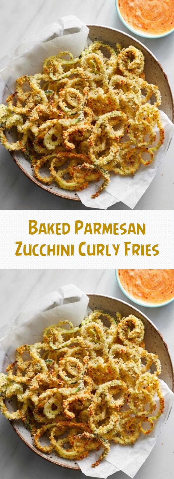 Baked Parmesan Zucchini Curly Fries