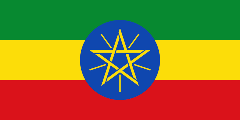 Logo Gambar Bendera Negara Etiopia PNG JPG ukuran 800 px