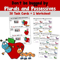  Plural or Possessive Task Cards