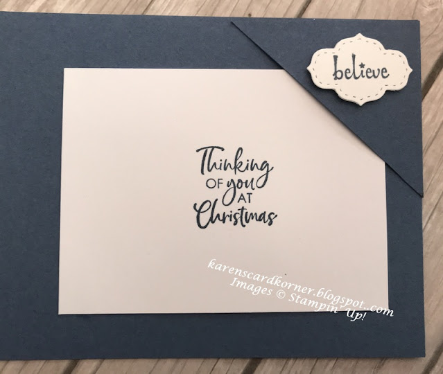 karenscardkorner Stampin' Up! Itty Bitty Christmas Card