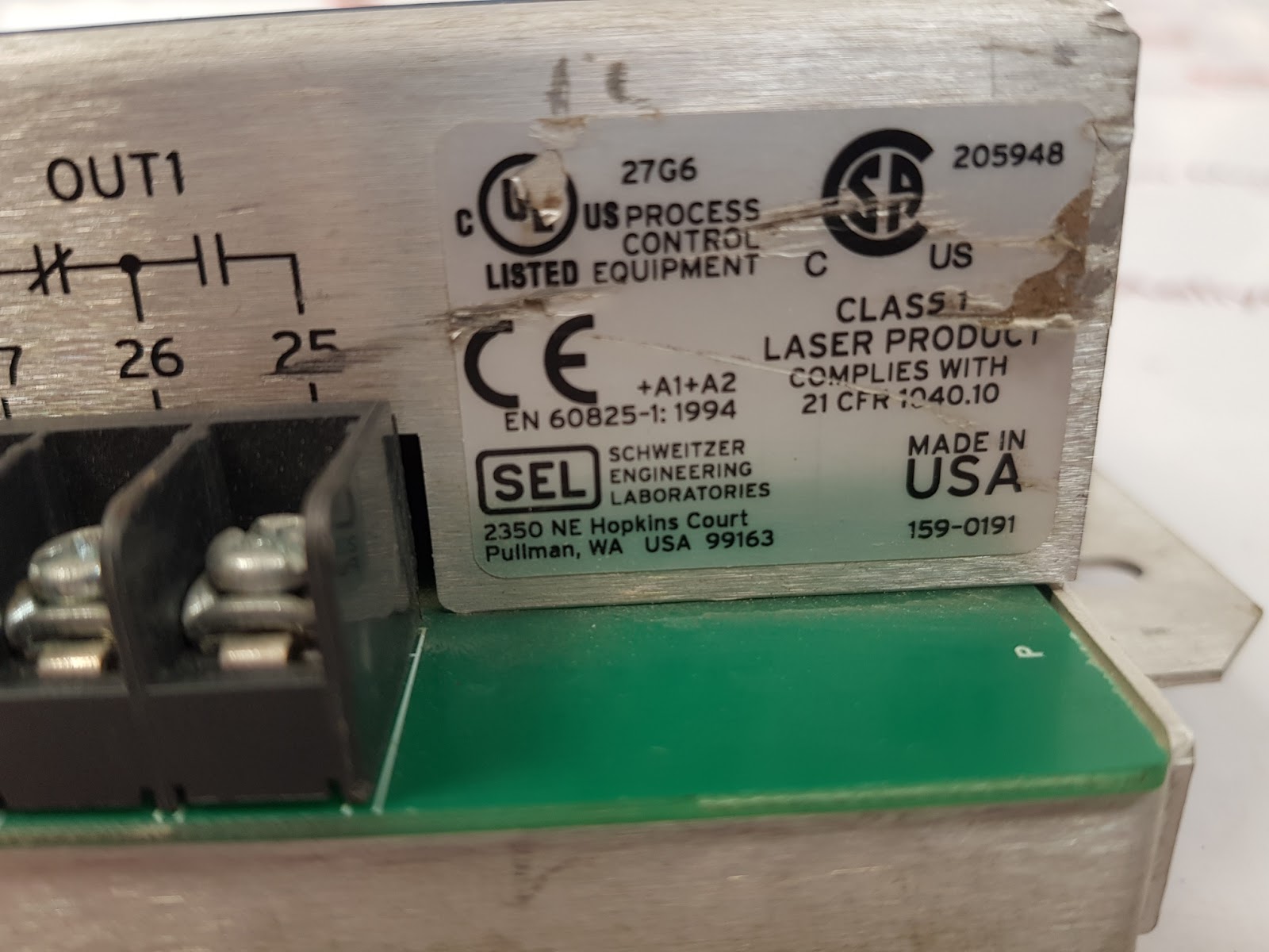 SCHWEITZER ENGINEERING SEL2505 REMOTE I/O MODULE Aeliya Marine