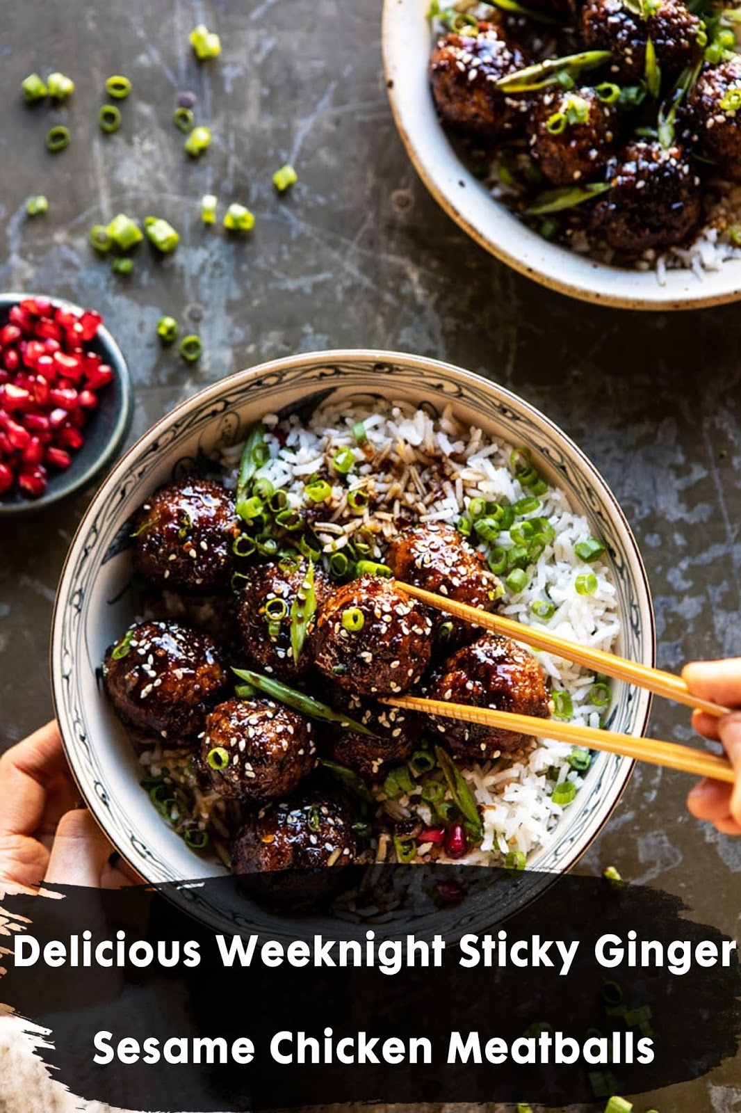 Delicious Weeknight Sticky Ginger Sesame Chicken Meatballs