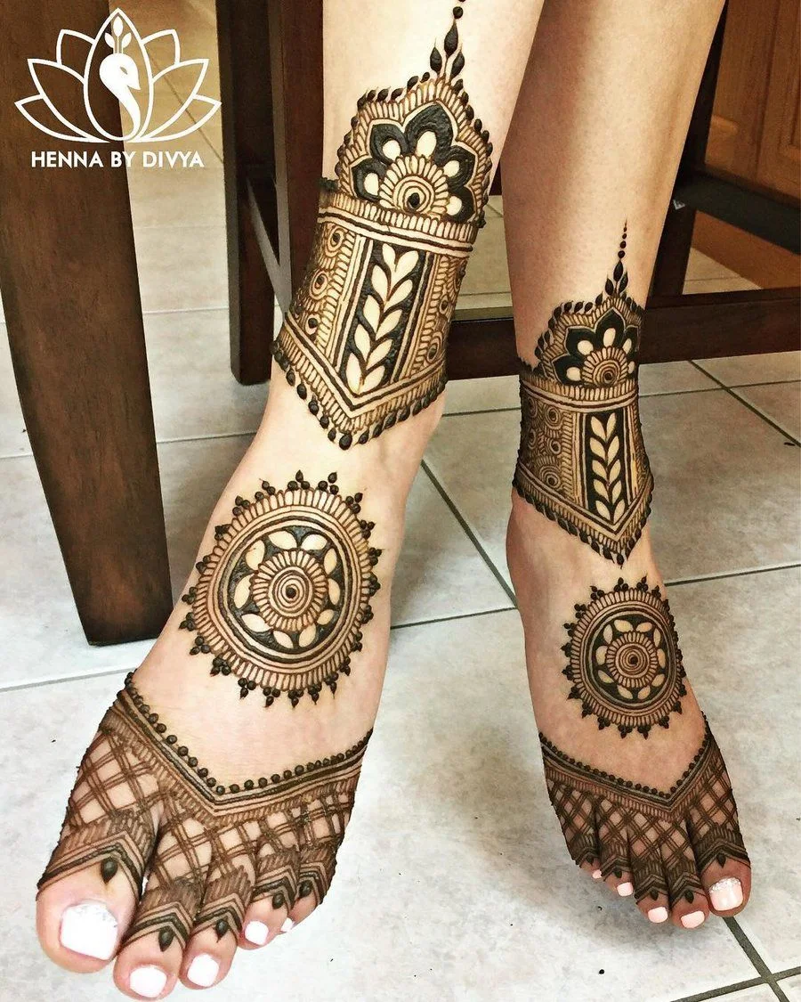 New Mehndi Designs – Beautiful Foot Mehndi Designs # i192