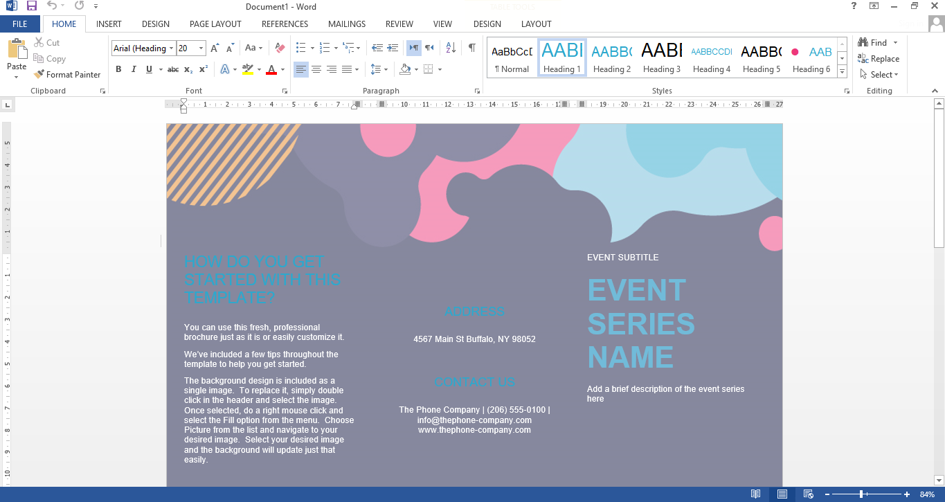 Cara Membuat Brosur di MS Word Dengan Mudah Sembilanapan