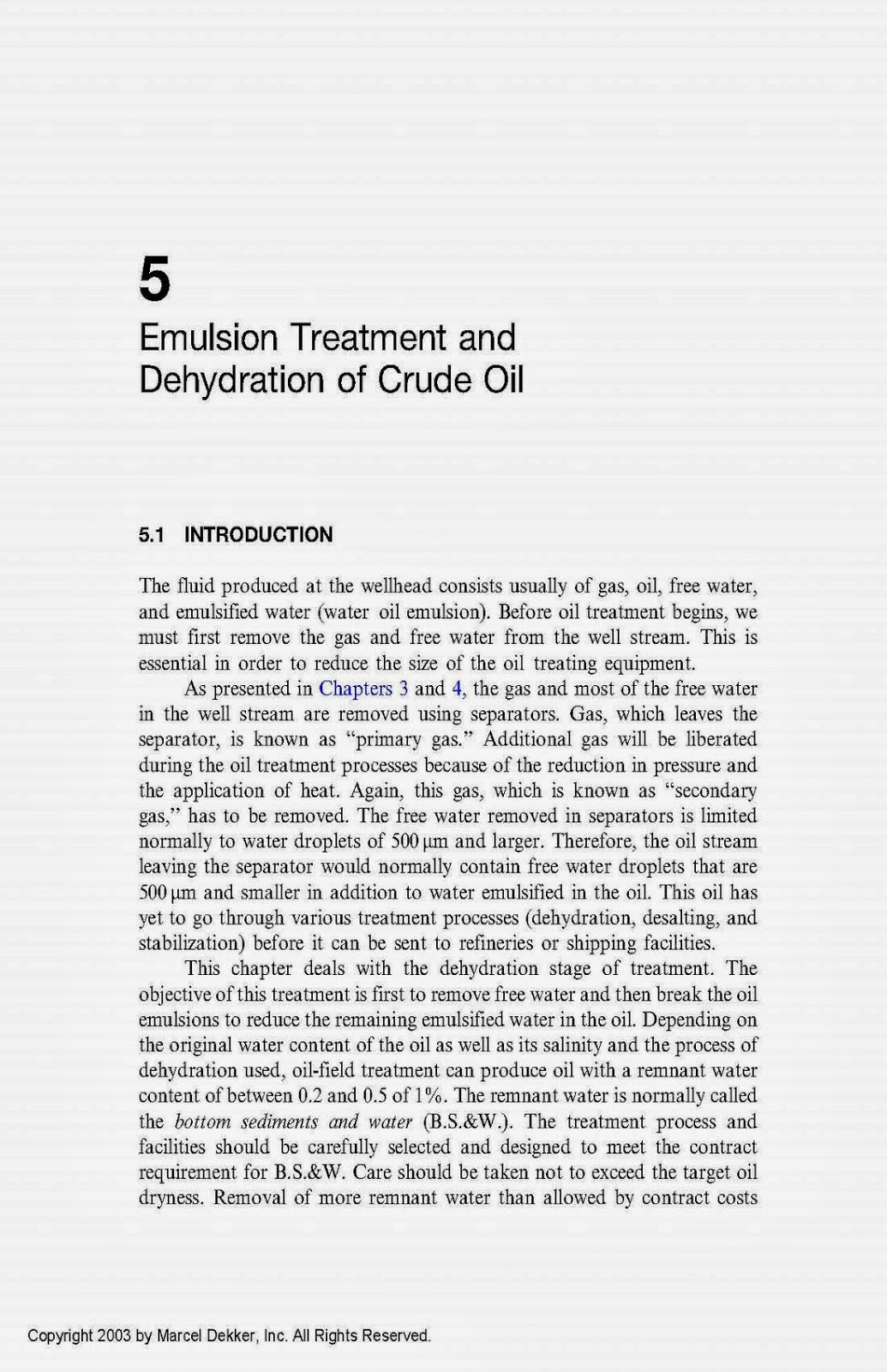 Petroleum & Gas Field Processing 05 Oil and Gas Book Reference