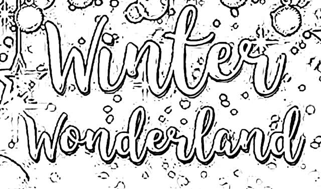 The Holiday Site: Coloring Pages of Winter Wonderland Free and Downloadable