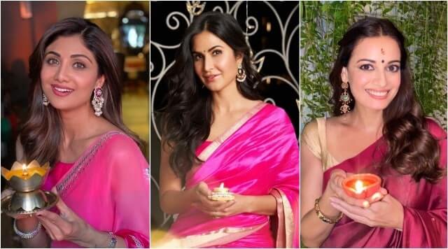 Katrina Kaif To Bhumi Pednekar Bollywood Divas Who Made This Diwali More Beautiful With Their Traditional Attires.