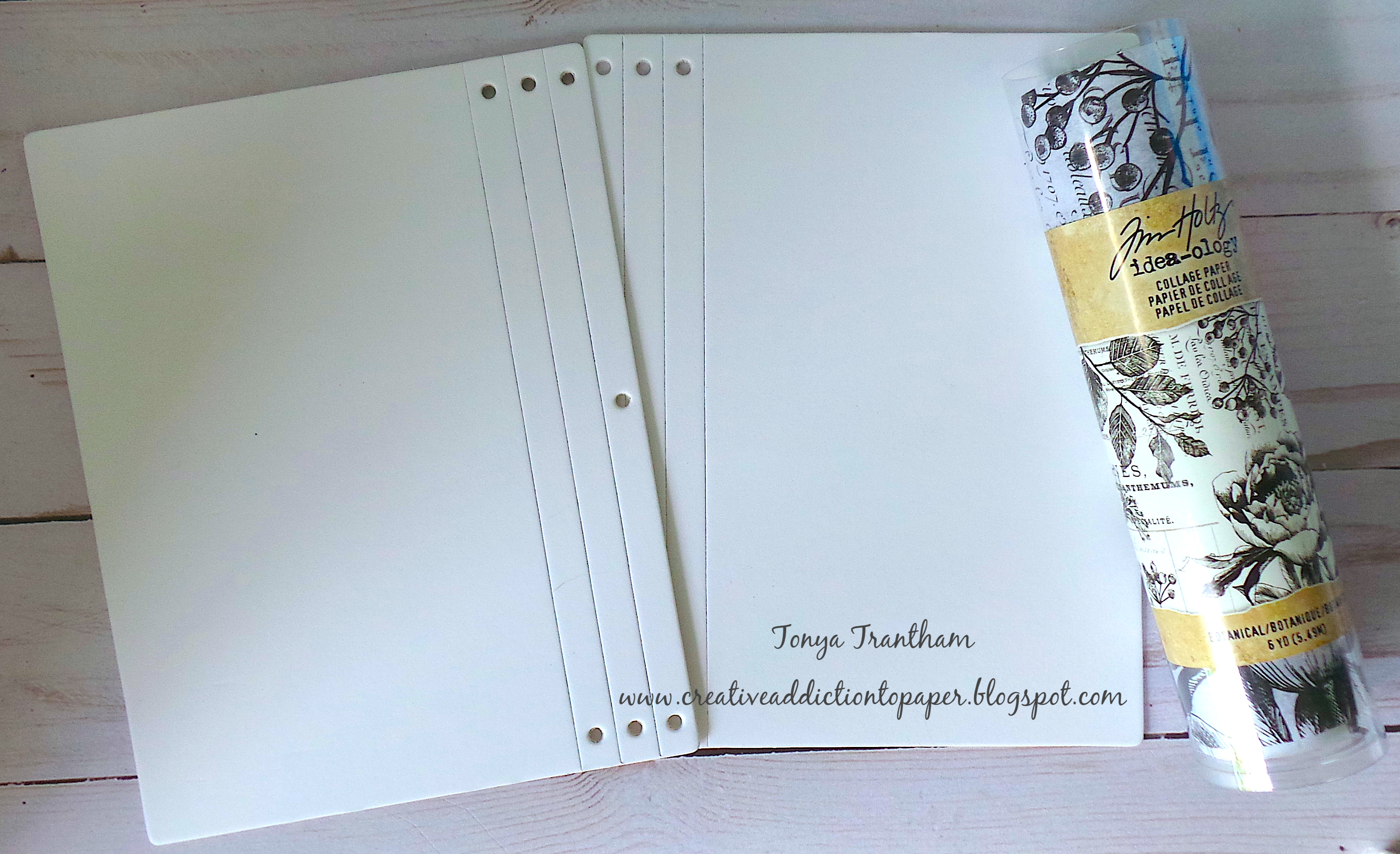 Creative Addiction to Paper Decoupage Journal Cover DIY