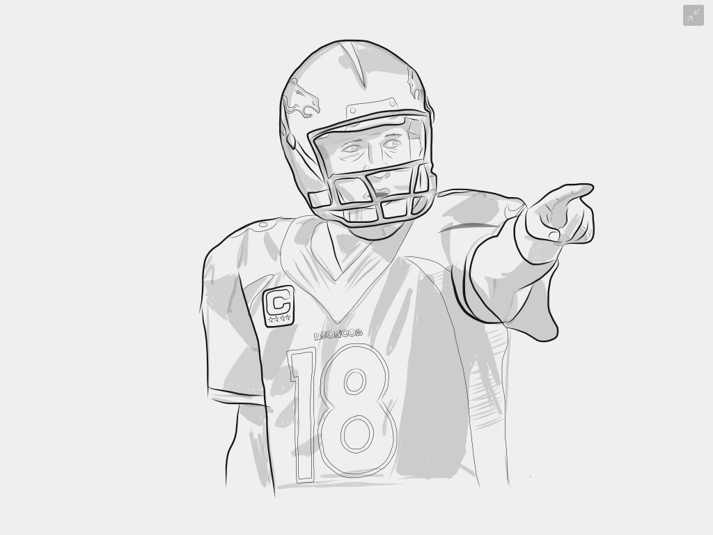 Peyton Manning Coloring Pages 2 Coloring Pages