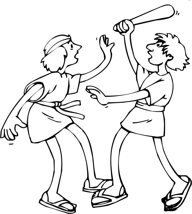 cain and abel coloring pages - photo #13